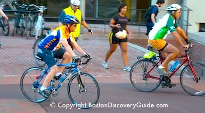 Riders in Boston's Mayor's Cup Race in September Riders in Boston's Mayor's Cup Race in September