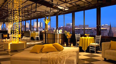 Rooftop terrace at Taj Boston Hotel Rooftop terrace at Taj Boston Hotel