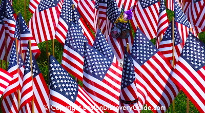 Garden of Flags on Boston Common on Memorial Day Weekend Garden of Flags on Boston Common on Memorial Day Weekend