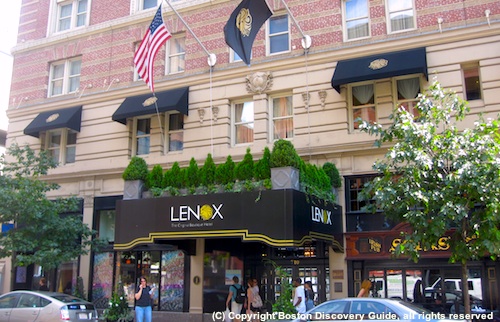 The Lenox Hotel Boston Luxury Hotels In M Near Copley Square Photo Of Boylston Street Entrance To Lenox Hotel