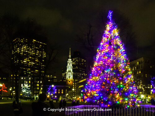 Top Boston events in December:  Christmas tree on Boston Common