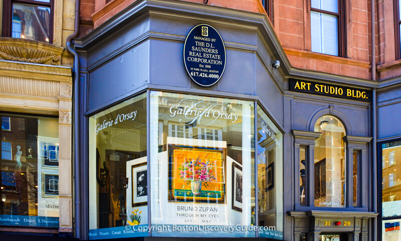 Galerie d'Orsay on Newbury Street in Boston Galerie d'Orsay on Newbury Street in Boston