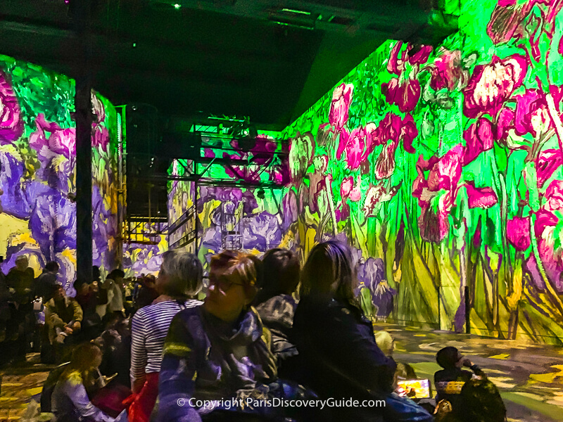 Imagine Van Gogh at Atelier des Lumieres in Paris (photo courtesy of our sister website, Paris Discovery Guide)
