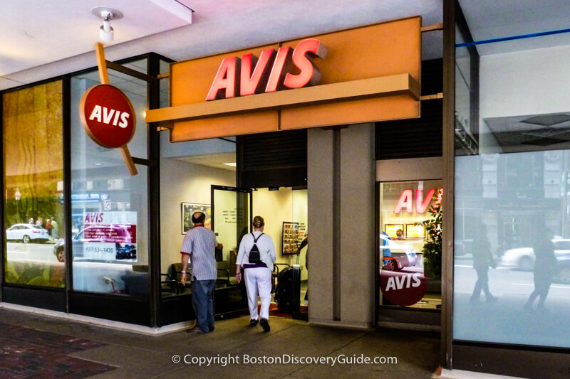 Avis car rentals - Boston