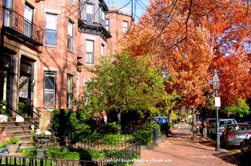Marlborough Street in Boston's Back Bay neighborhood Marlborough Street in Boston's Back Bay neighborhood
