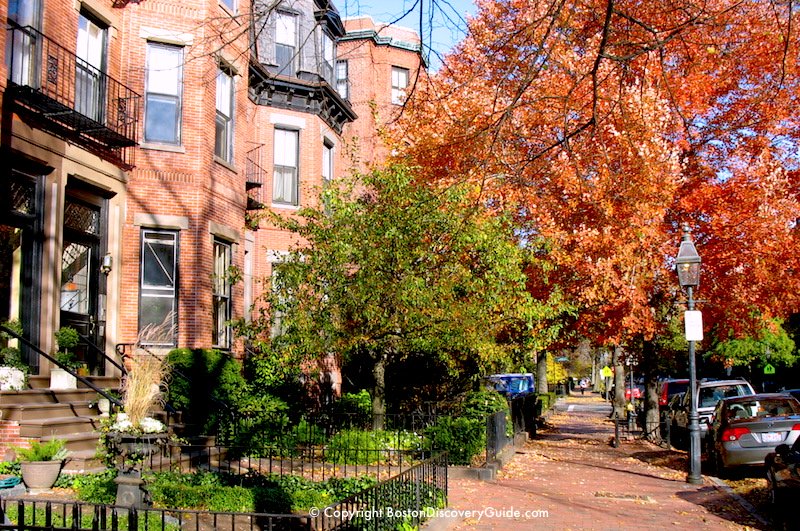 Marlborough Street in Boston's Back Bay neighborhood