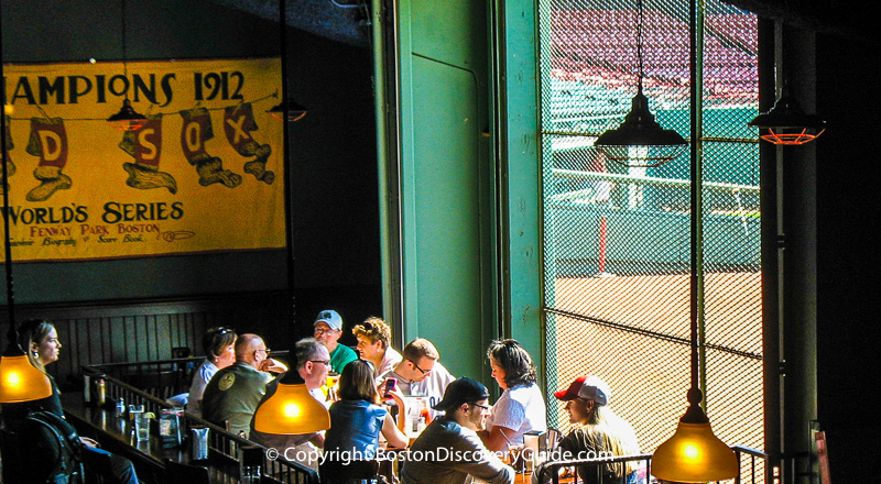 Bleacher Bar offers something unique for sports fans: A direct view of Fenway Park from its under- the-stands loca Bleacher Bar offers something unique for sports fans: A direct view of Fenway Park from its under- the-stands loca