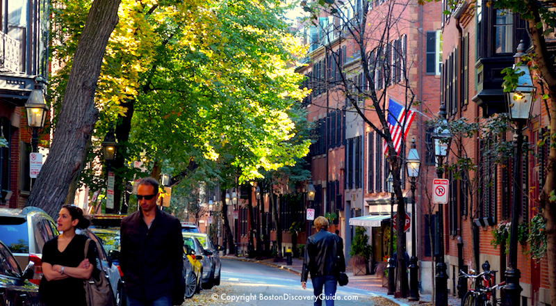 Boston's Beacon Hill neighborhood on a September afternoon Boston's Beacon Hill neighborhood on a September afternoon