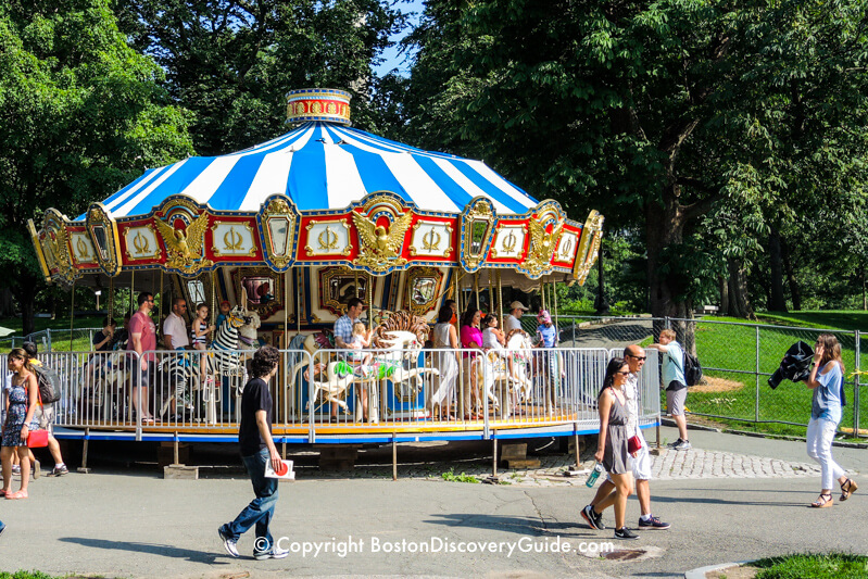 Photo of Boston Common Carousel - Open in April