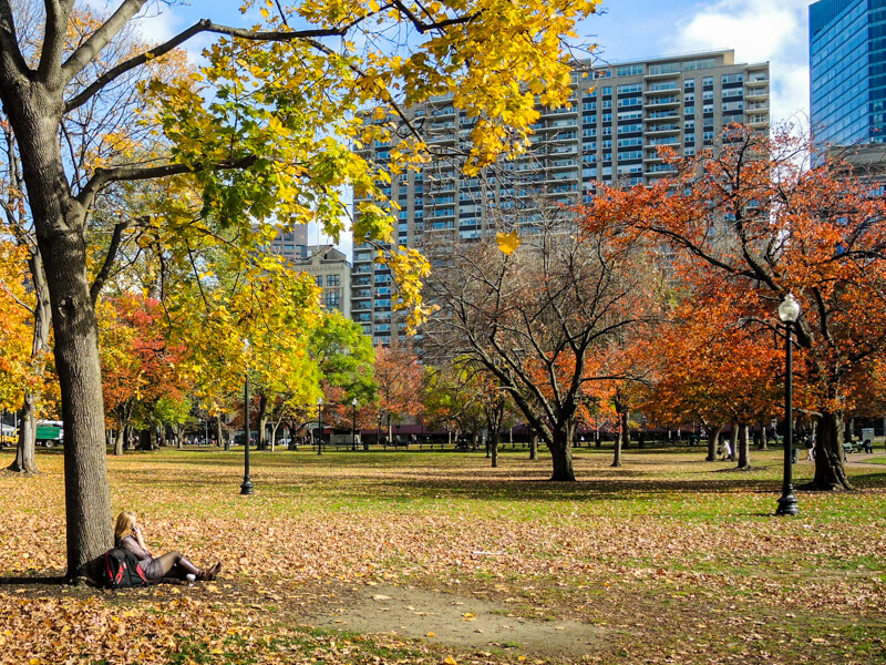 Boston Common today Boston Common today