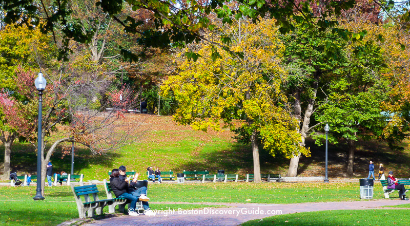 Boston Common on a November day Boston Common on a November day