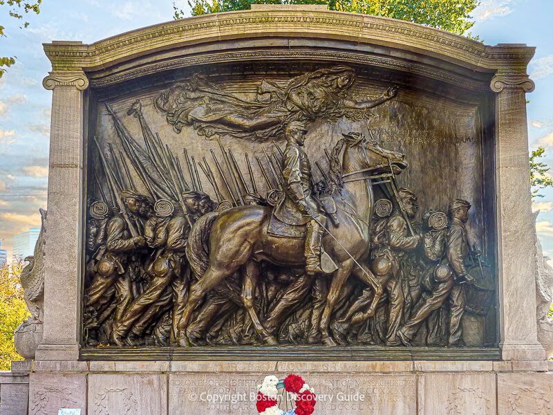 Robert Gould Shaw Memorial by Augustus Saint-Gaudens honoring Robert Gould Shaw and the Afro-American 54th Massachusetts Volunteer Infantry