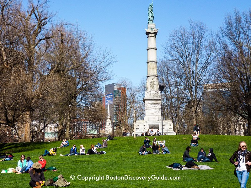 Soldiers and Sailors Memorial on Boston Common