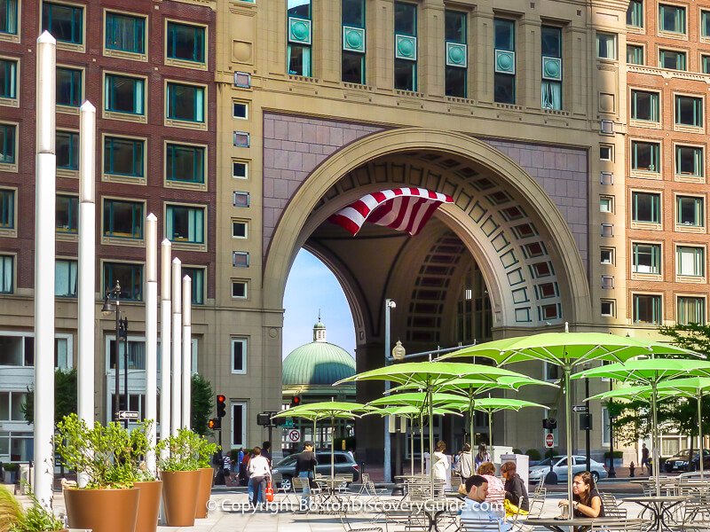 Boston Harbor Hotel, seen from the Greenway 