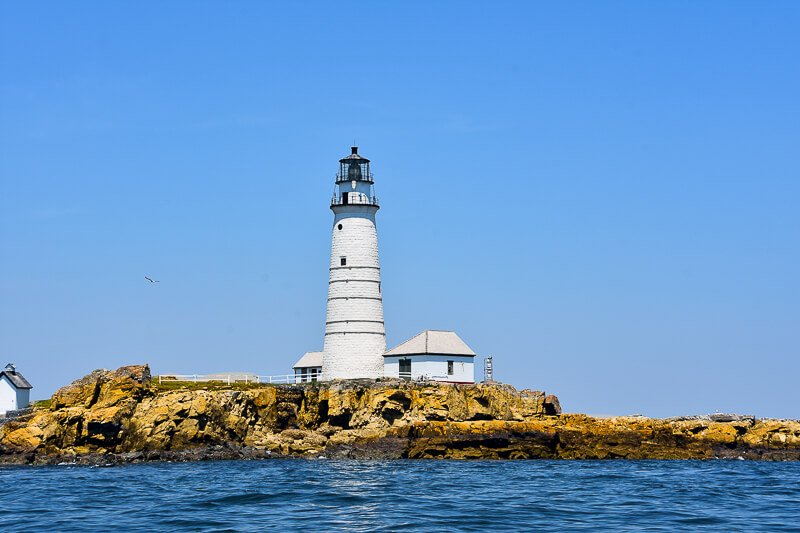 Boston Light, on Brewster Island, usually seen on Boston Harbor sightseeing cruises- Photo credit: iStock.com/DejaVu Designs