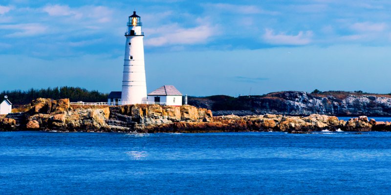 Boston Light, typically seen during Boston Harbor sightseeing cruises - Photo credit: AdobeStock
