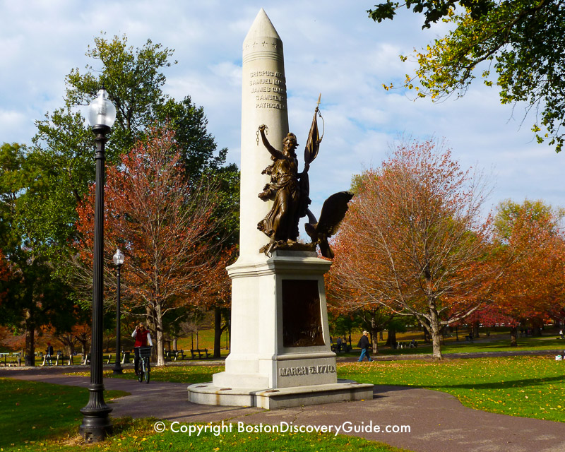 Boston Massacre/Crispus Attucks Monument in Boston Common