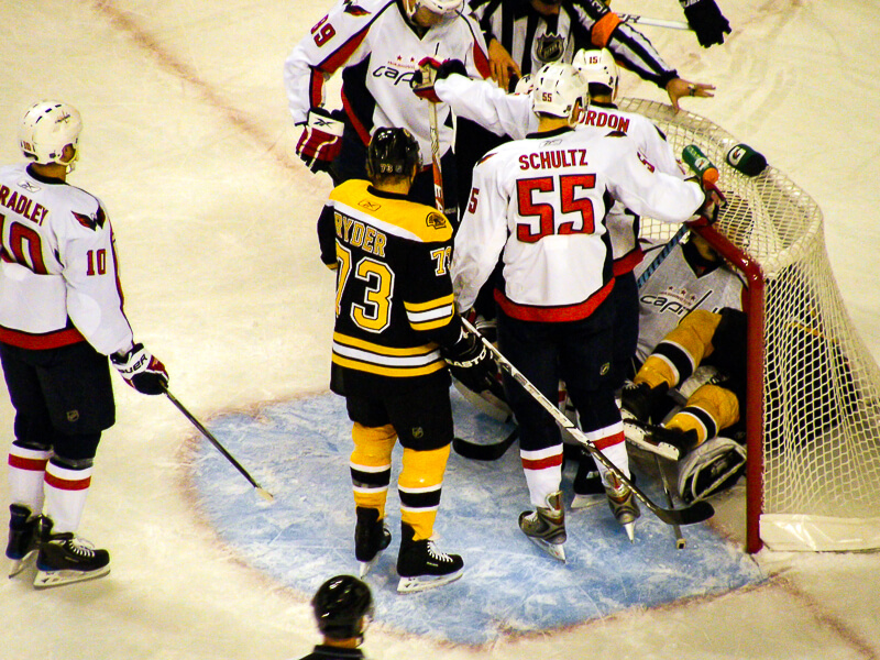 Bruins on the ice at the Garden - Photo credit: Dan4th, cc by 2.0