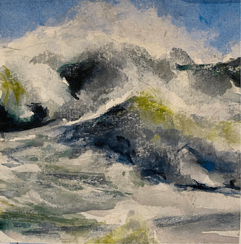 Painting by Rebecca Anne Nagle at Cape Ann Artisans Open Studios Painting by Rebecca Anne Nagle at Cape Ann Artisans Open Studios