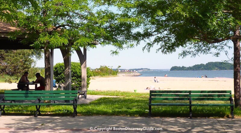 Beach next to Castle Island