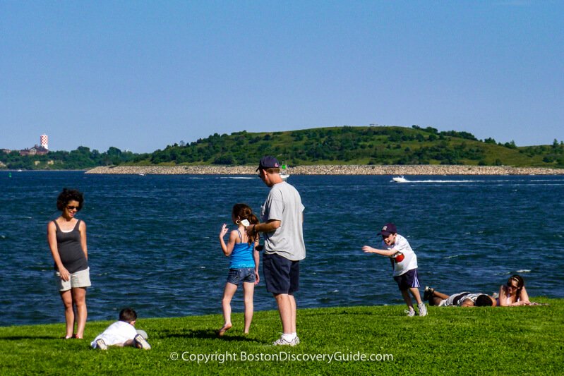 Pier and tower at Castle Island