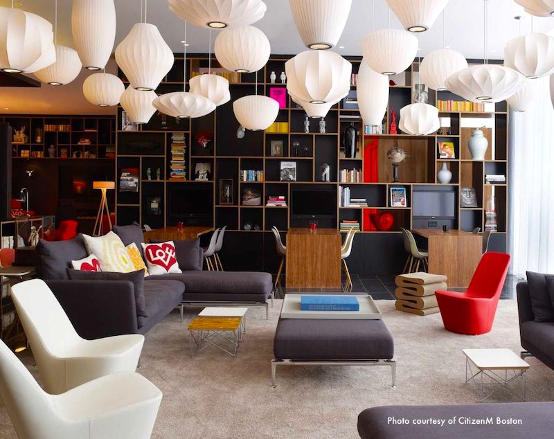 CitizenM Boston lobby