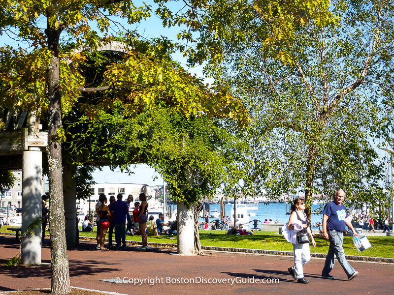 Columbus Park in Boston's North End Columbus Park in Boston's North End