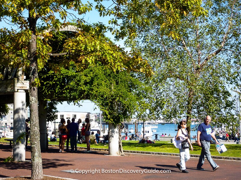 Trellis and waterfront at Columbus Park Trellis and waterfront at Columbus Park