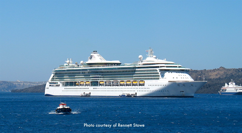 Norwegian Dawn cruise ship at dock outside of Boston's Black Falcon Cruise Terminal Norwegian Dawn cruise ship at dock outside of Boston's Black Falcon Cruise Terminal