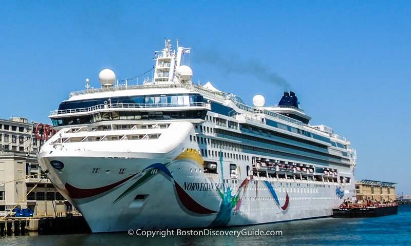 Cruise ship at Boston's cruiseport