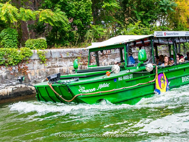 Boston Duck Boat on the Charles River