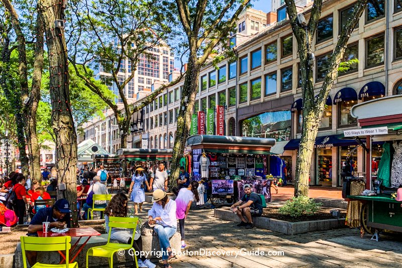 Faneuil Marketplace outdoor seating