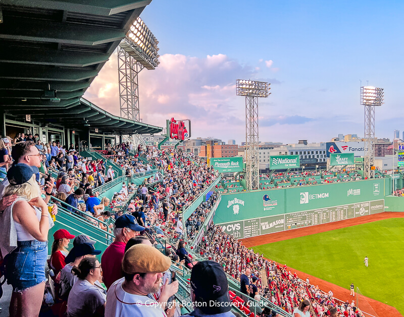Boston Red Sox playing at Fenway Park