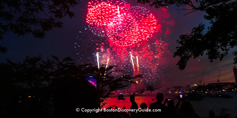 July 4th fireworks over the Charles River July 4th fireworks over the Charles River
