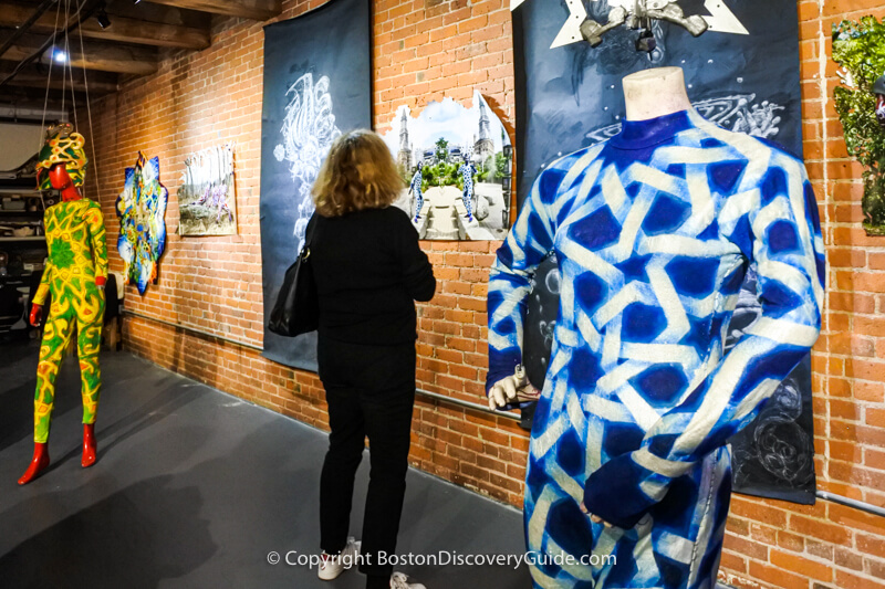 Art exhibit in Midway Gallery in Fort Point