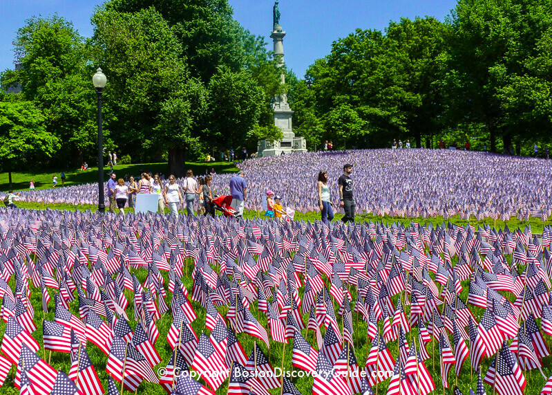Garden of Flags on Boston Common Garden of Flags on Boston Common
