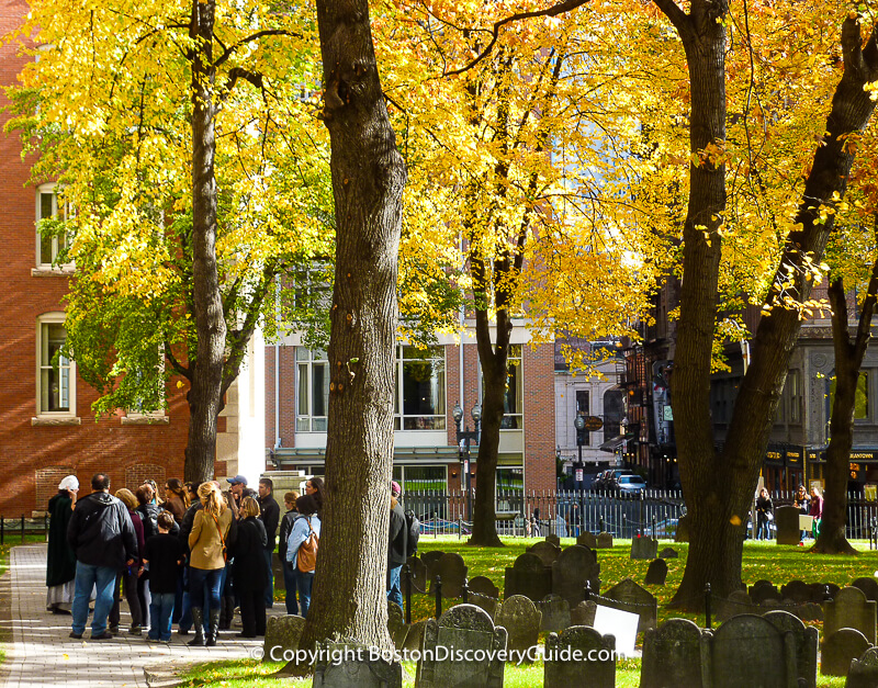 Boston's Granary Burying Ground, on the Freedom Trail