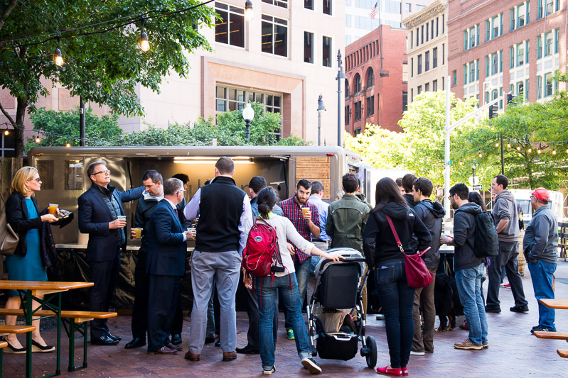 Trillium Beer Garden on Boston's Greenway