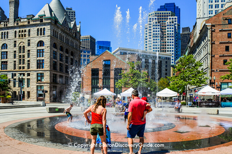 Splash fountain on the Greenway