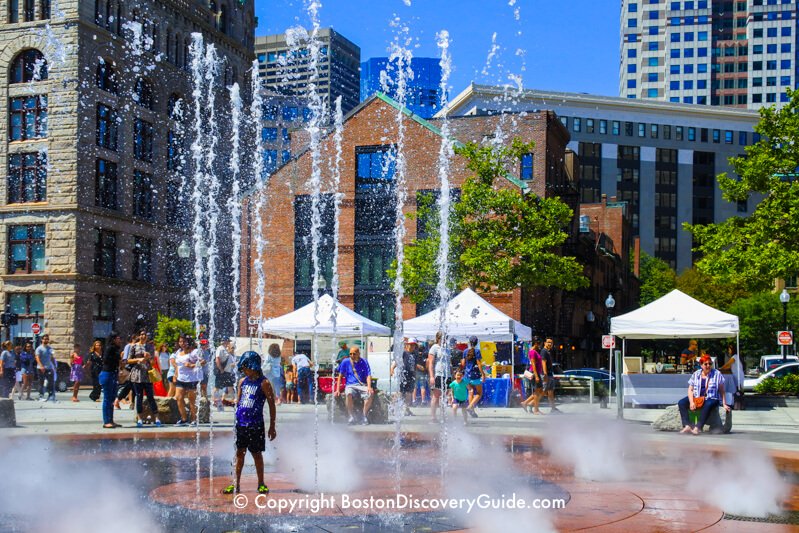 Splash fountain on the Greenway