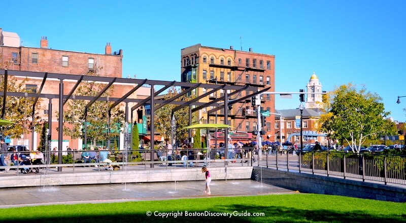 Splash pool on the Rose Kennedy Greenway - Mid-October