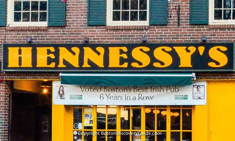Hennessey's Irish Pub in Boston near Faneuil Marketplace