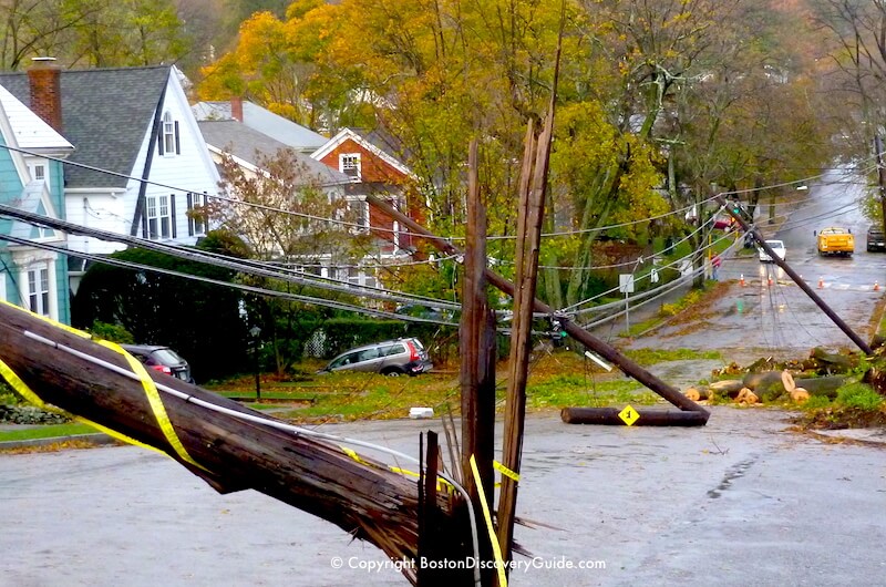 Why not to drive during a hurricane: damage from Hurricane Sandy's strike on Boston