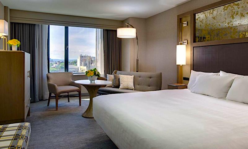 Guestroom at the Hyatt Regency near Boston's Theatre District