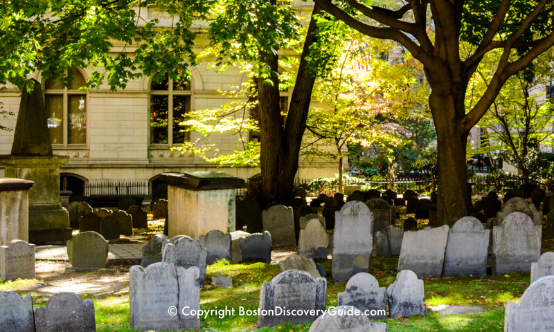King's Chapel Burying Ground in early autumn King's Chapel Burying Ground in early autumn