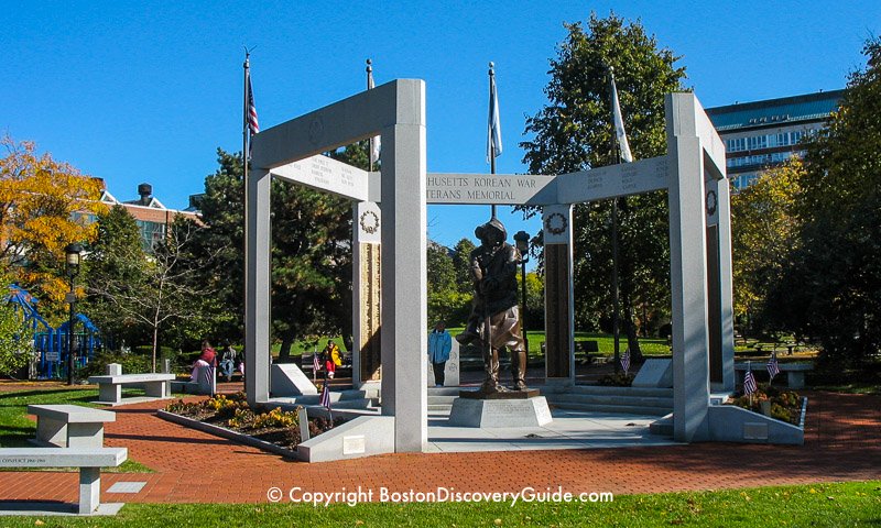 Massachusetts Korean War Monument in Charlestown 