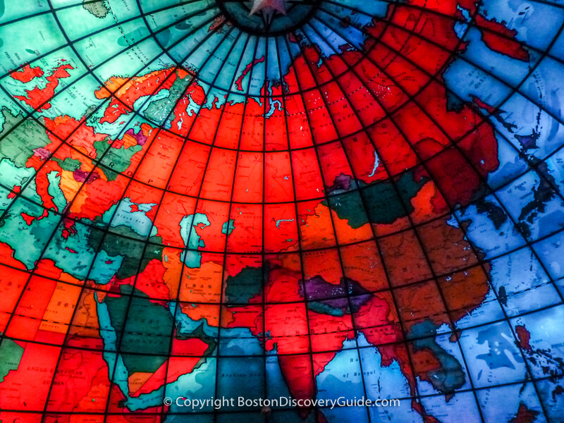 View from inside the Mapparium
