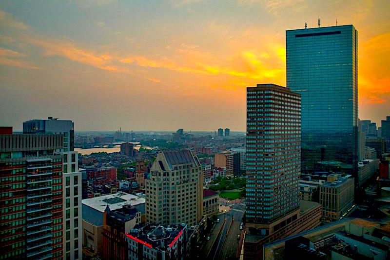 View from Marriott Hotel Boston at Copley Place