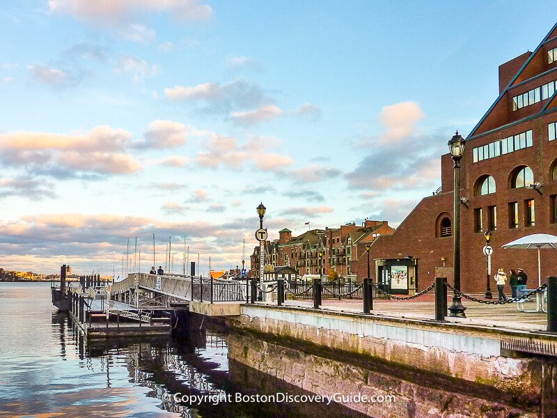 Boston Marriott Long Wharf, located on Boston Harbor next to Long Wharf