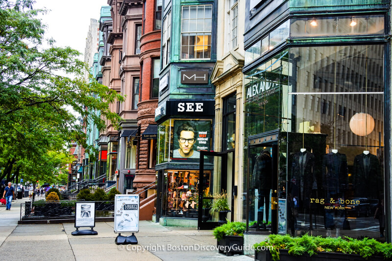 Rag & Bone, nestled among Newbury Street's historic brownstones